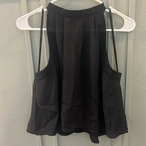 Cropped sleeveless blouse